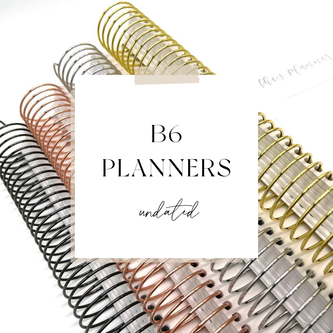 Undated B6 Planners