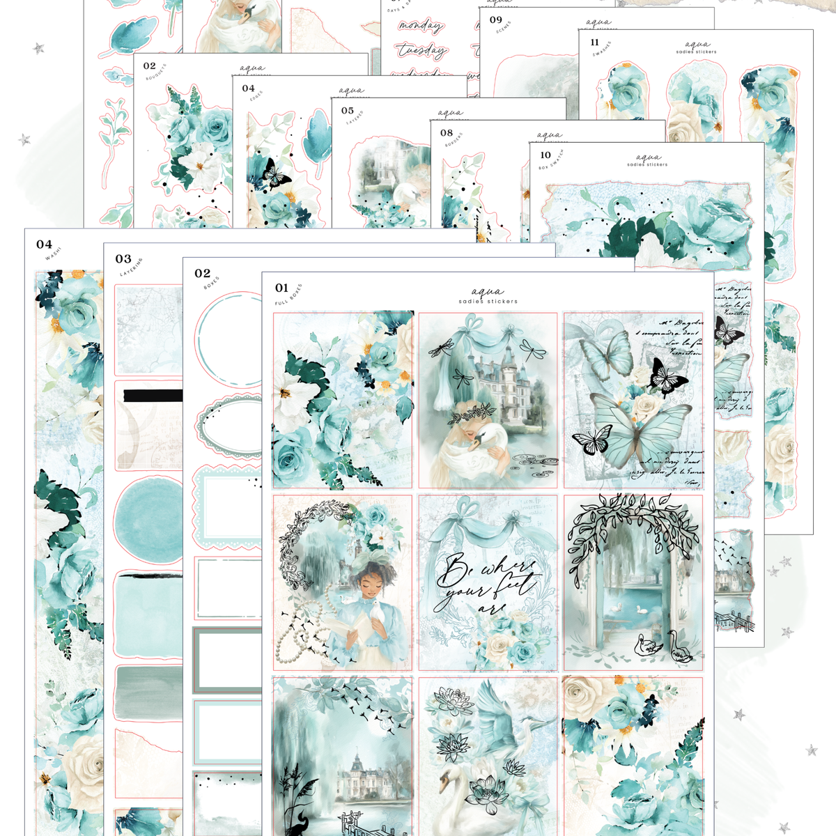 Aqua – Sadie's Stickers