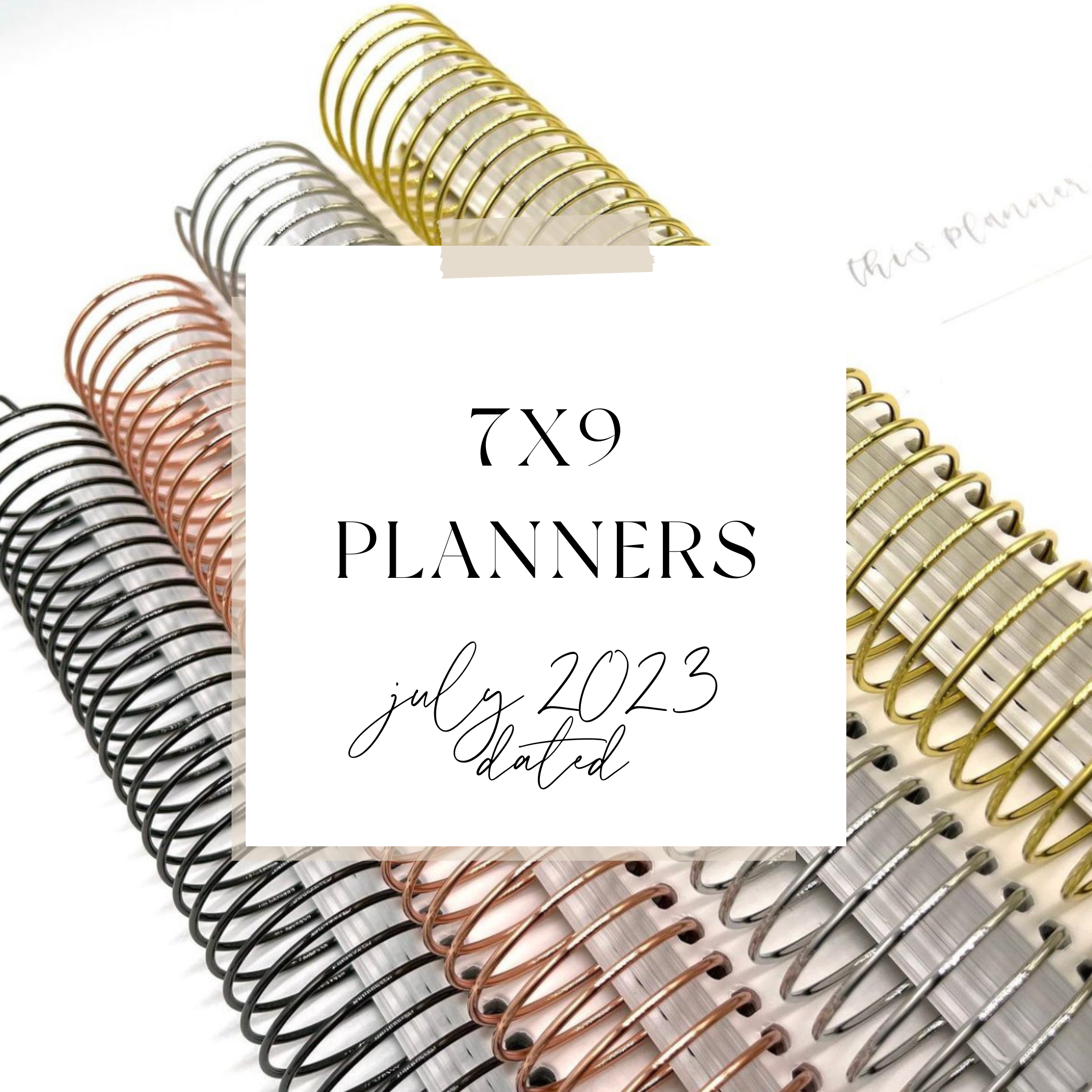 July 2023 7X9 Planners