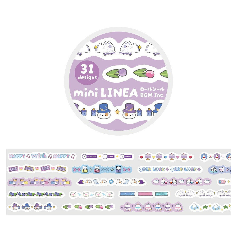 BGM Sticker Roll - Mini Linea: Purple – Sadie's Stickers