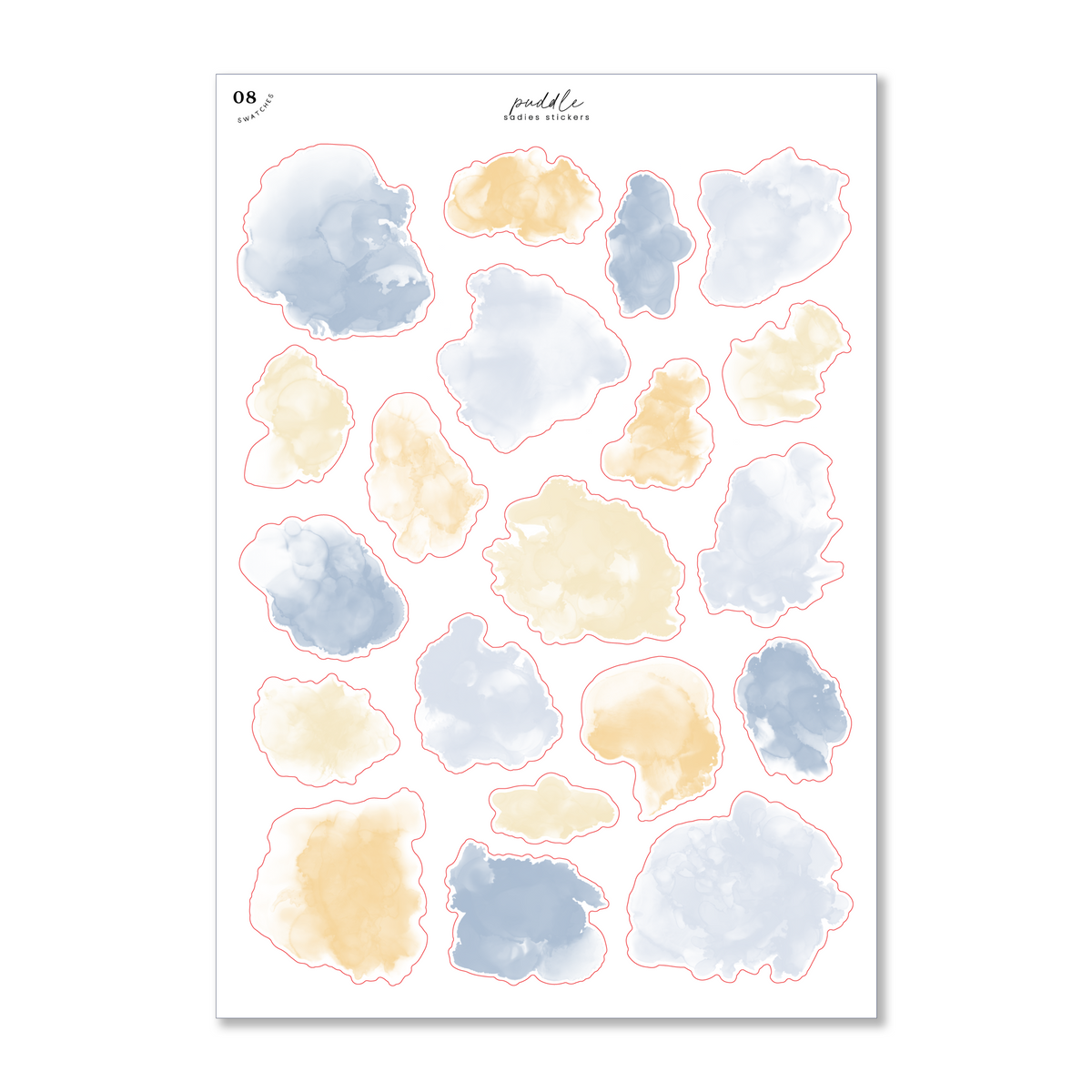 Puddle Kit | Alcohol Swatches – Sadie's Stickers