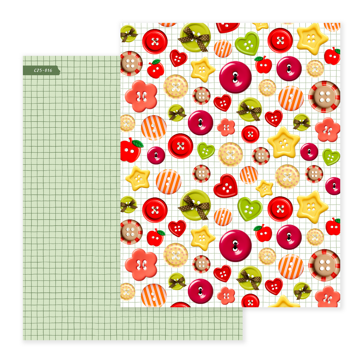 Button Orchard | Scrapbook Paper – Sadie's Stickers