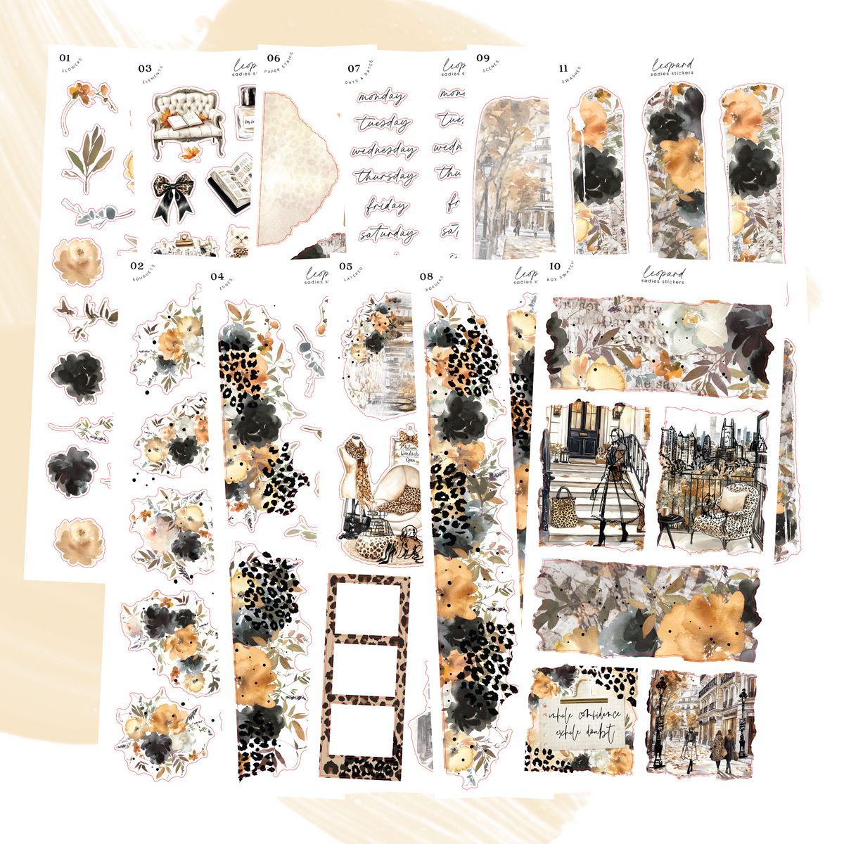 Leopard Kit | Decorative Kit – Sadie's Stickers