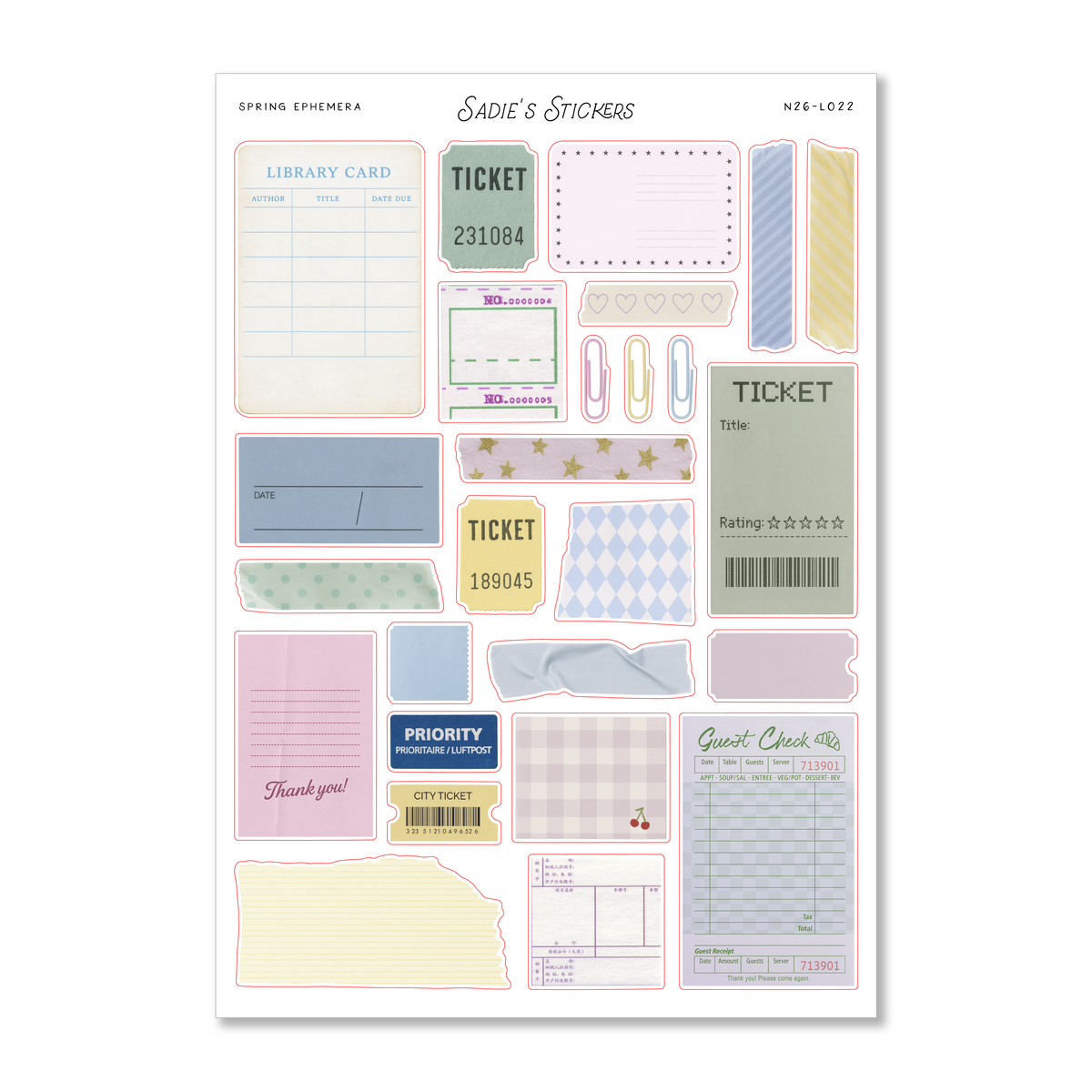 The Spring Edit Spring Ephemera • The Spring Edit – Sadie's Stickers
