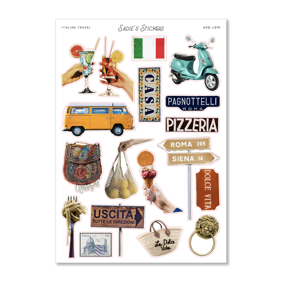Italian Fim Sticker Italian Travel • The Travel Edit – Sadie's Stickers