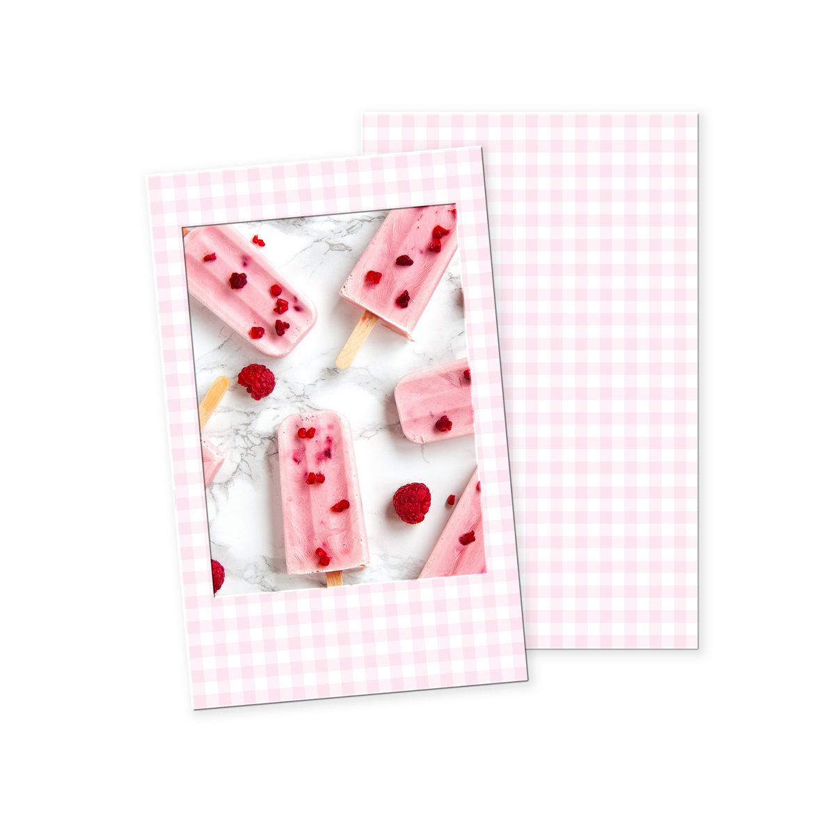 Pink Frame Sticker Pink Gingham • Instax Frame Wrap – Sadie's Stickers