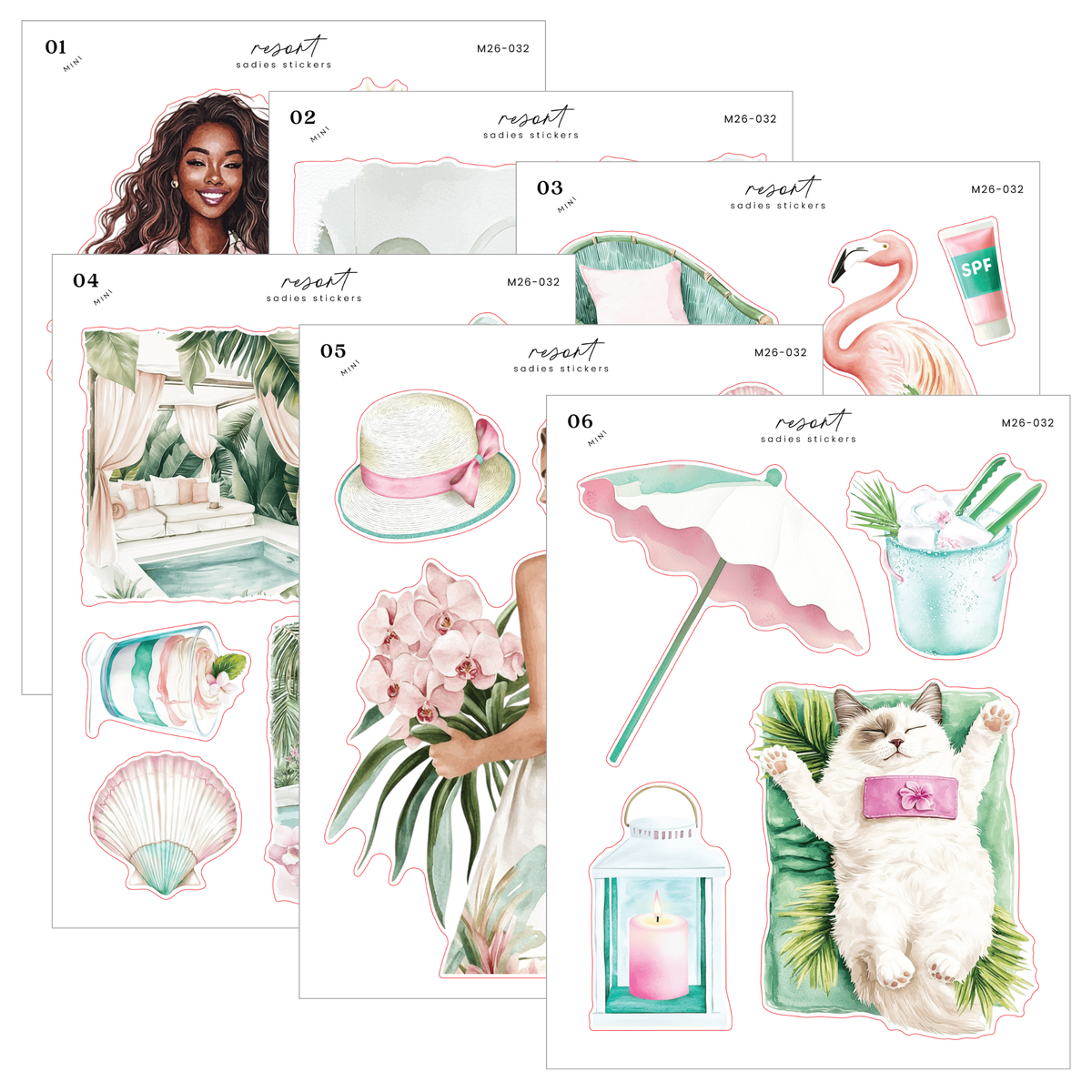 Resort Kit | Mini Set – Sadie's Stickers