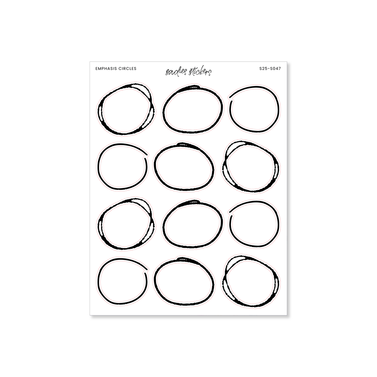 Emphasis Circles – Sadie's Stickers