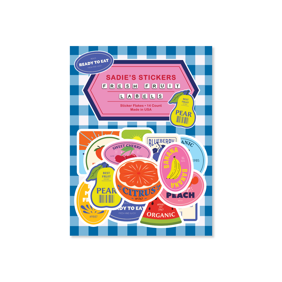 Sticker Flakes • Fresh Fruit Labels – Sadie's Stickers