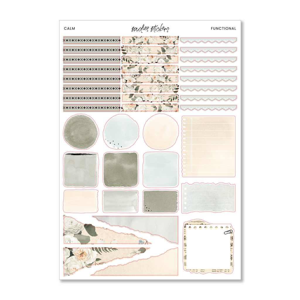 Calm Kit | Weekly Kit β Sadie's Stickers
