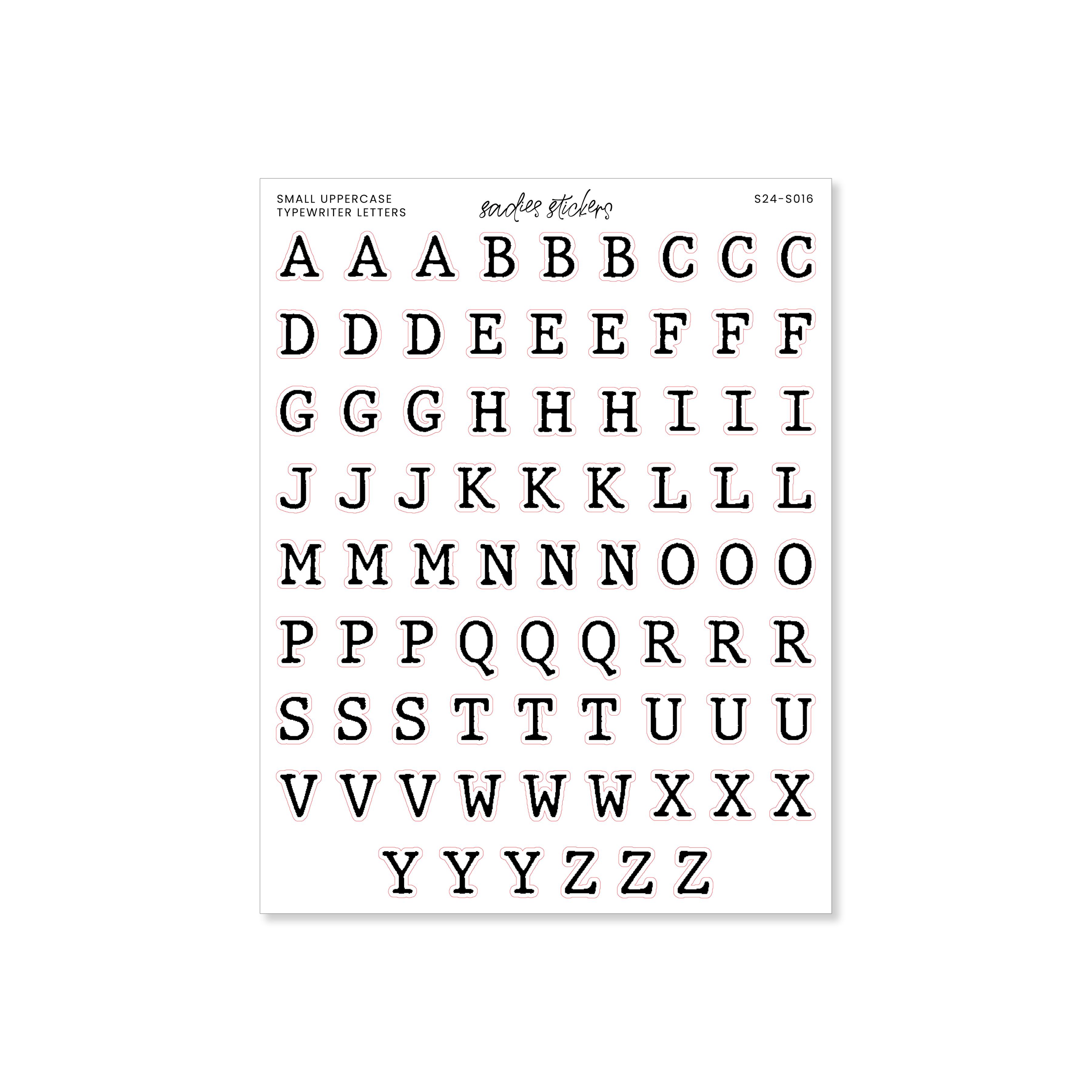 Printable Square Alphabet Letters