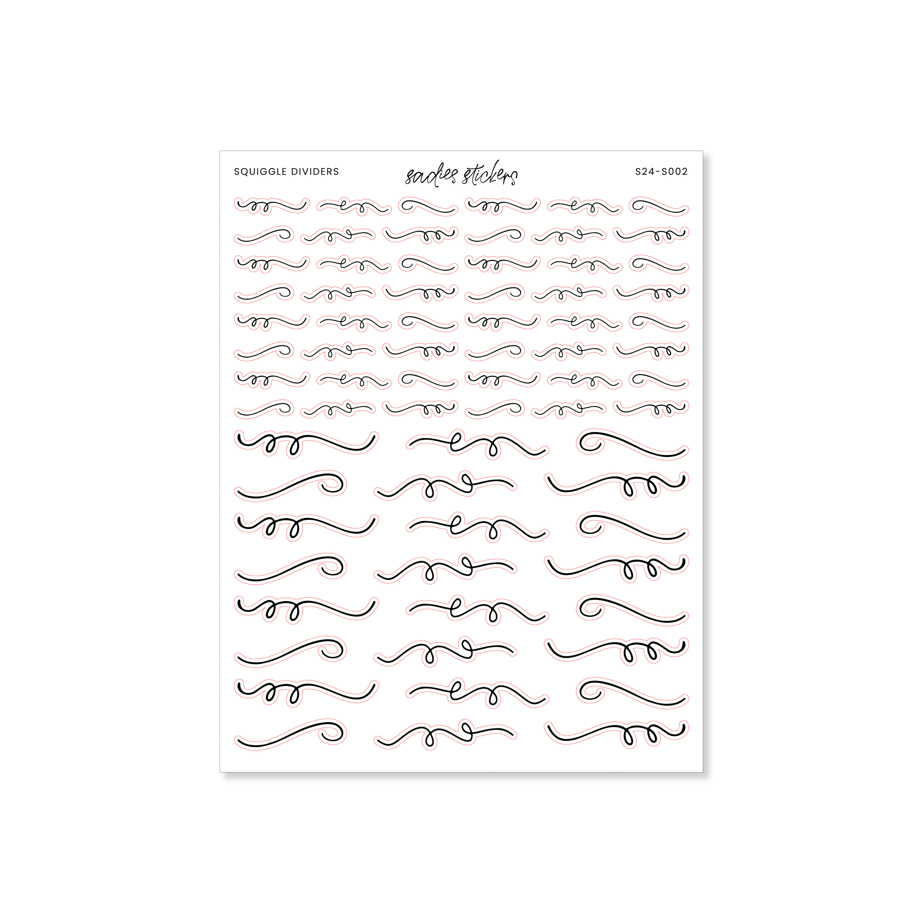 Squiggle Dividers – Sadie's Stickers