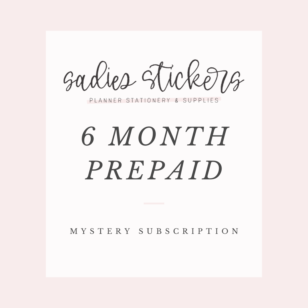 Subscription Box Monthly PrePaid 6 Months